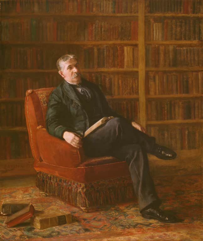 Kunstdruck des Gemäldes Riter Fitzgerald von Thomas Eakins, handgefertigt in Deutschland