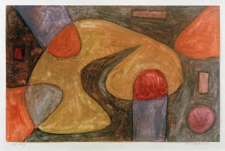 Kunstdruck „Rivalität“ von Paul Klee, handgefertigt in Deutschland