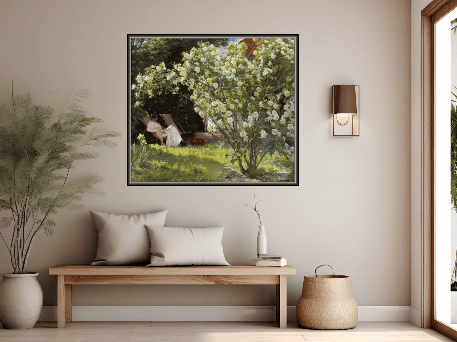 Rosen – Die Frau des Künstlers im Garten von Skagen | Peder Severin Krøyer