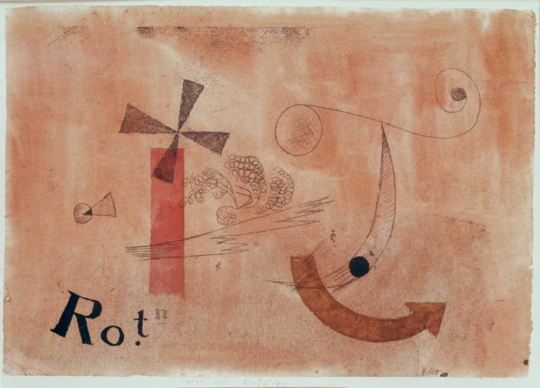 Kunstdruck „Rotation“ von Paul Klee, handgefertigt in Deutschland