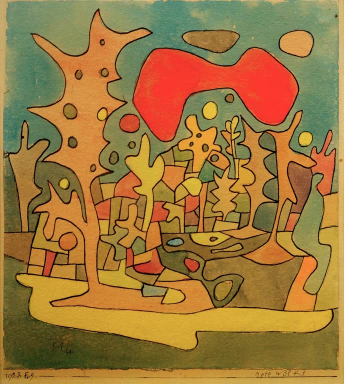 Kunstdruck „Rote Wolke“ von Paul Klee