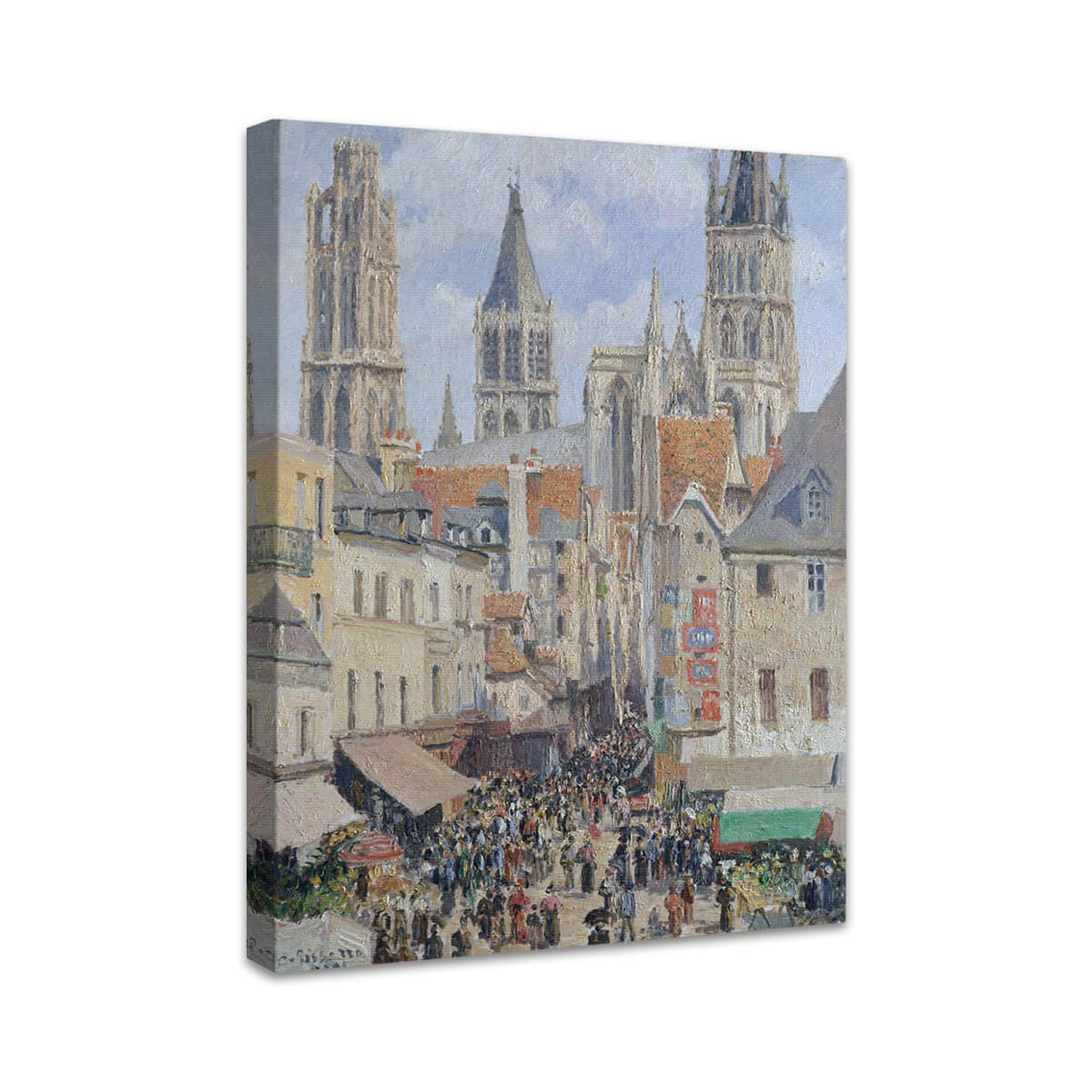 Rue de l'Épicerie, Rouen (Sonnenlichteffekt) | Camille Pissarro