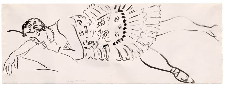 Kunstdruck „Ruheende Tänzerin“ von Henri Matisse, handgefertigt in Deutschland