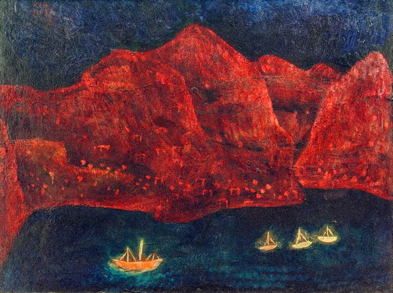 Kunstdruck „Südliche Küste abends“ von Paul Klee