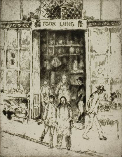 San Francisco – Fook Lung von Bror Julius Olsson Nordfeldt als Kunstdruck, handgefertigt in Deutschland, erhältlich als Poster oder Leinwand.