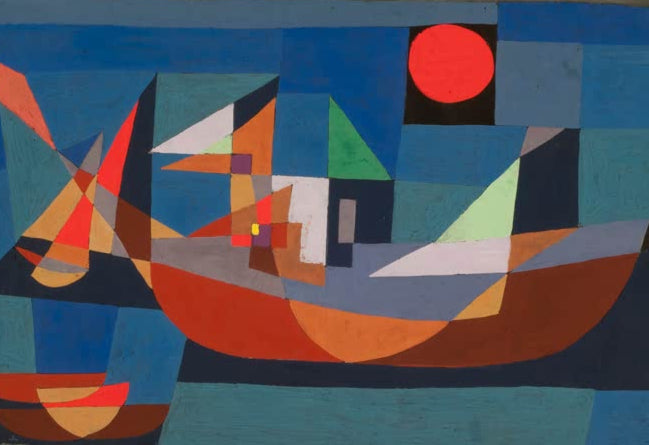 Kunstdruck „Schiffe in Ruhe“ von Paul Klee