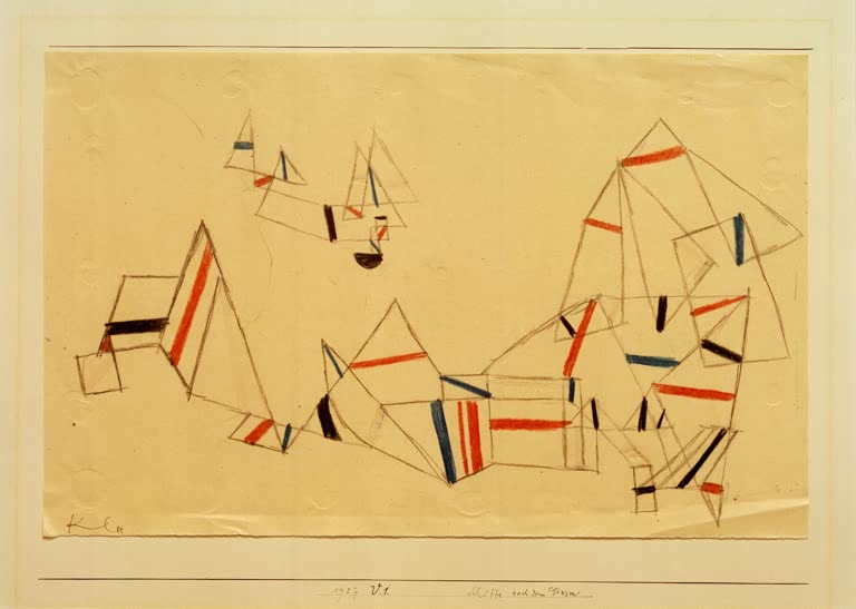 Kunstdruck „Schiffe nach dem Sturm“ von Paul Klee, handgefertigt in Deutschland