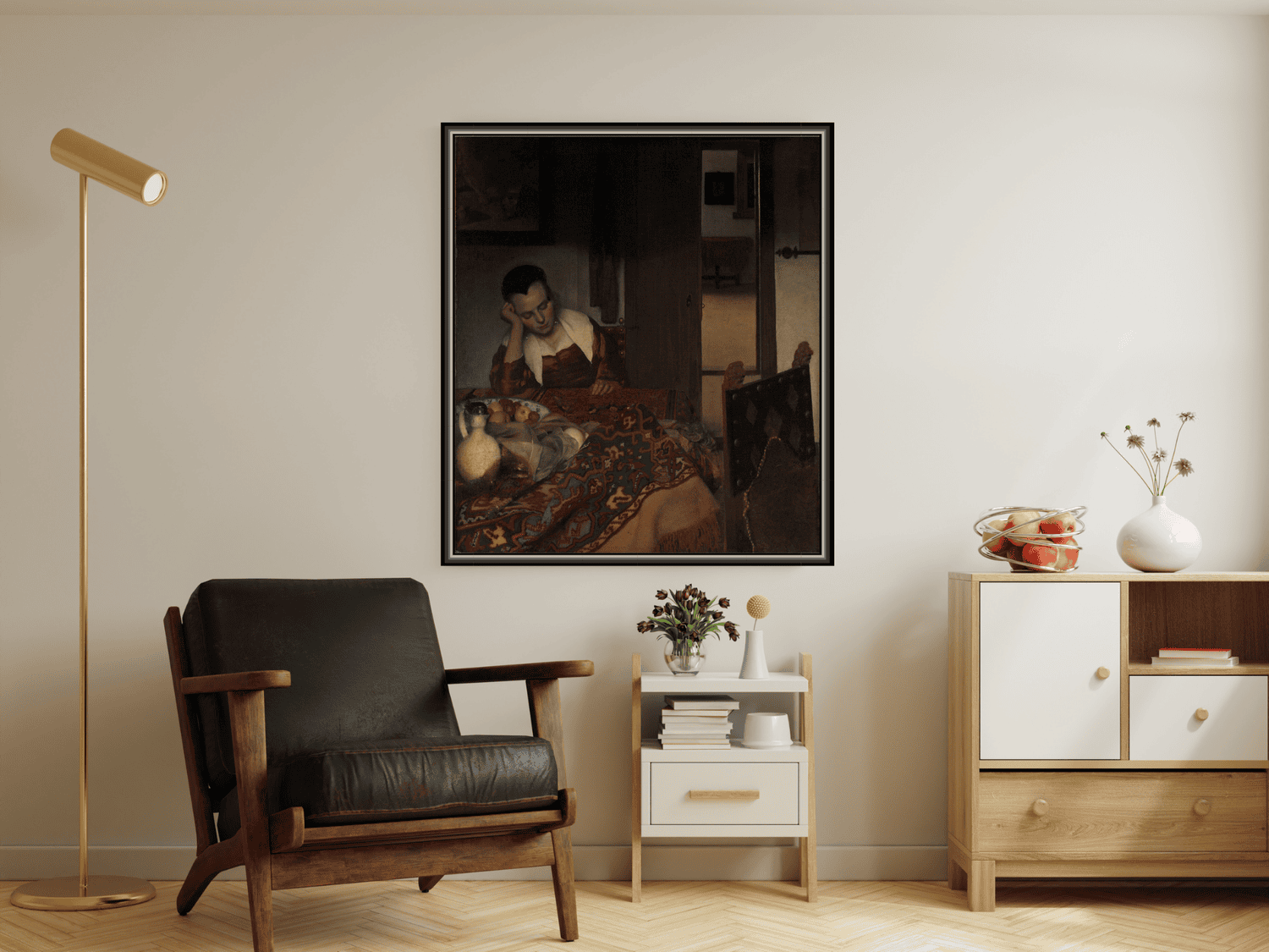 Schlafendes Mädchen | Johannes Vermeer