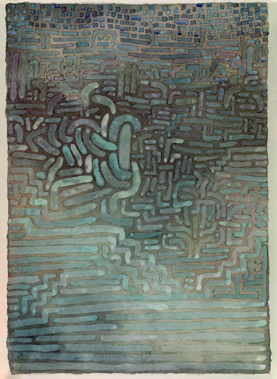 Kunstdruck von „Schling-Gewächse“ von Paul Klee mit organischen Formen und abstrakter Darstellung von pflanzlichen Strukturen.