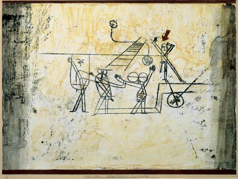 Kunstdruck „Schlussbild einer Tragikomödie“ von Paul Klee, handgefertigt in Deutschland