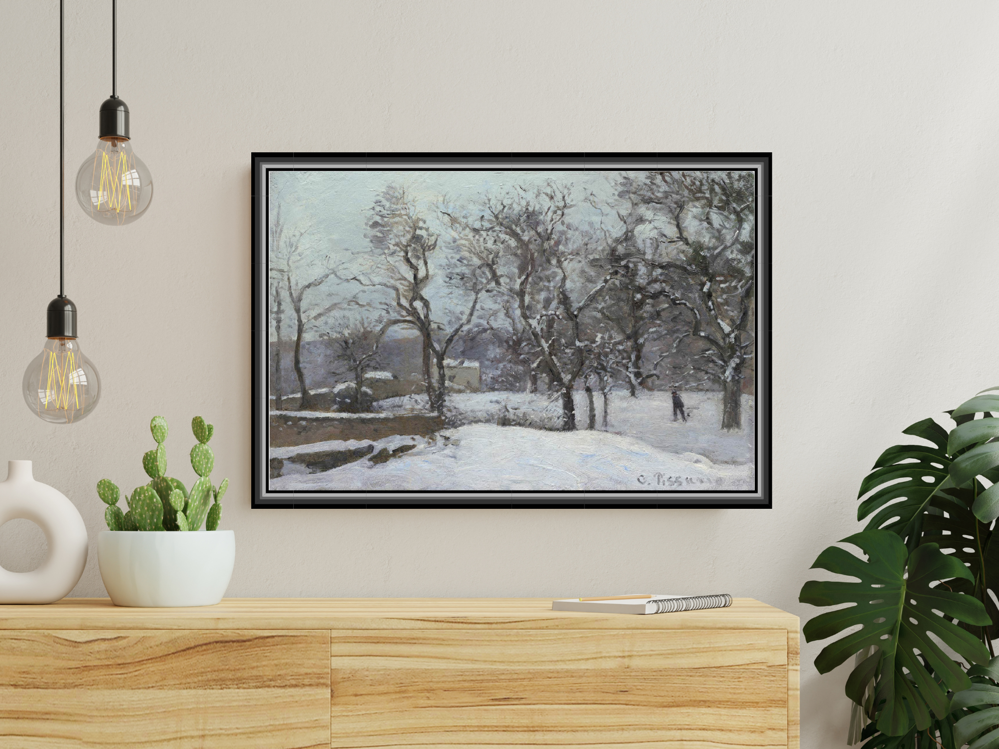 Schnee in Louveciennes | Camille Pissarro