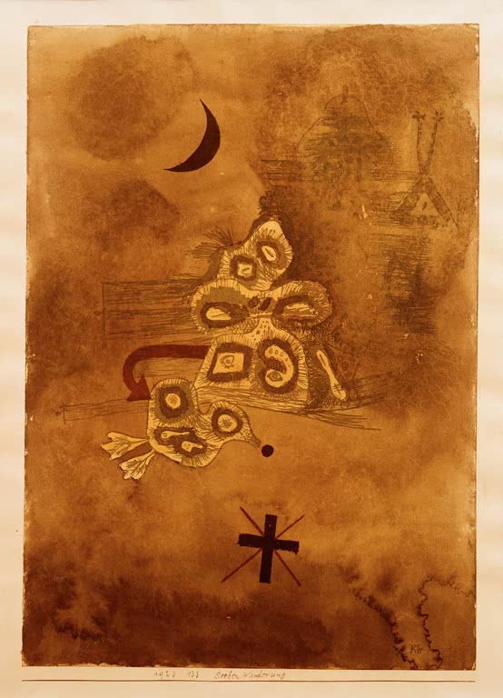 Kunstdruck „Seelen Wanderung“ von Paul Klee, handgefertigt in Deutschland