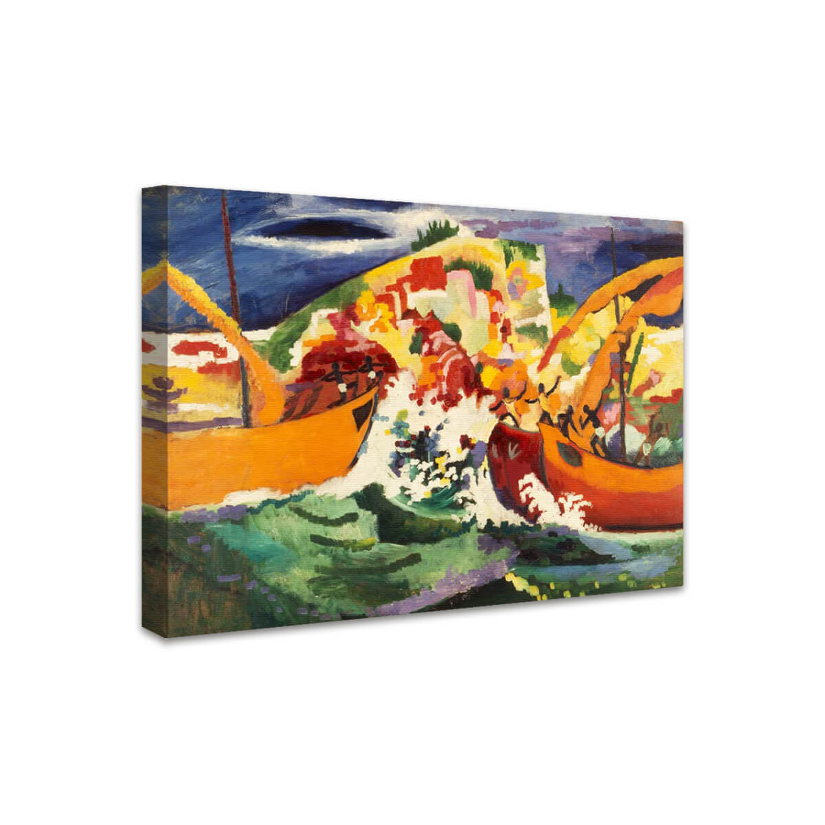 Seeschlacht der Einheimischen | August Macke