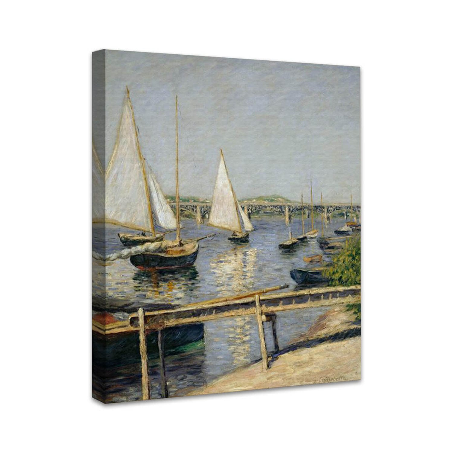 Segelboote in Argenteuil | Gustave Caillebotte