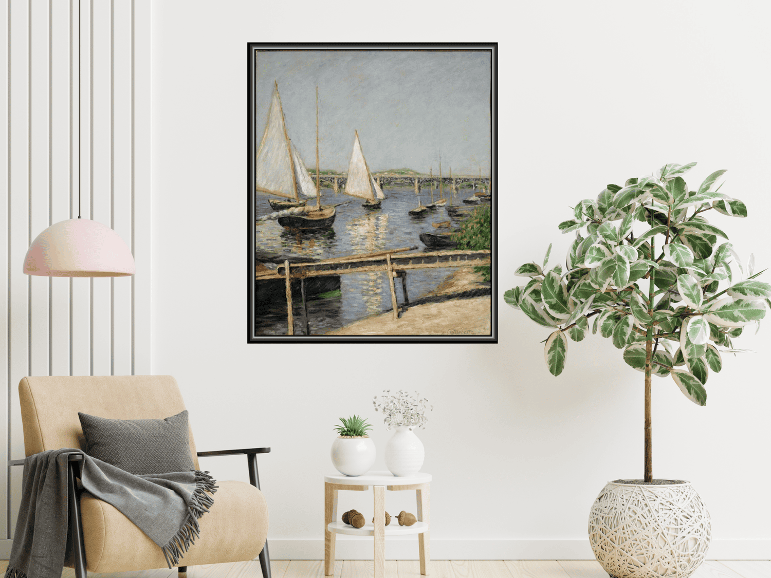 Segelboote in Argenteuil | Gustave Caillebotte