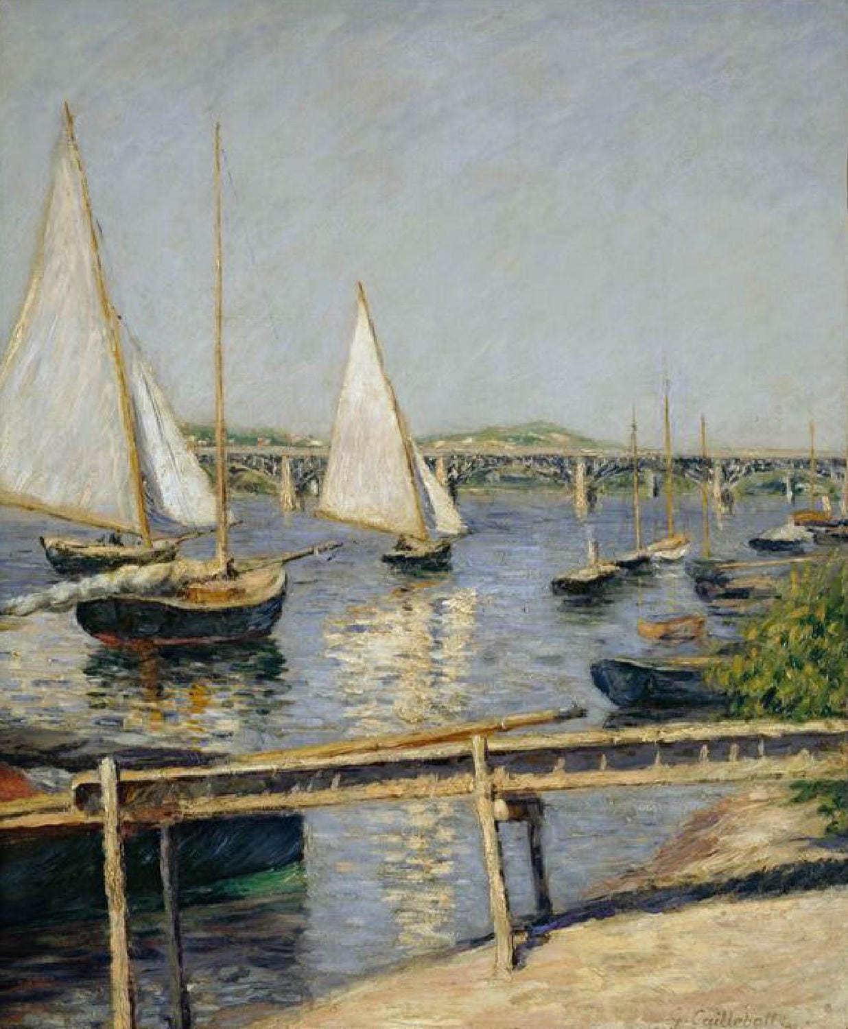 Segelboote in Argenteuil | Gustave Caillebotte