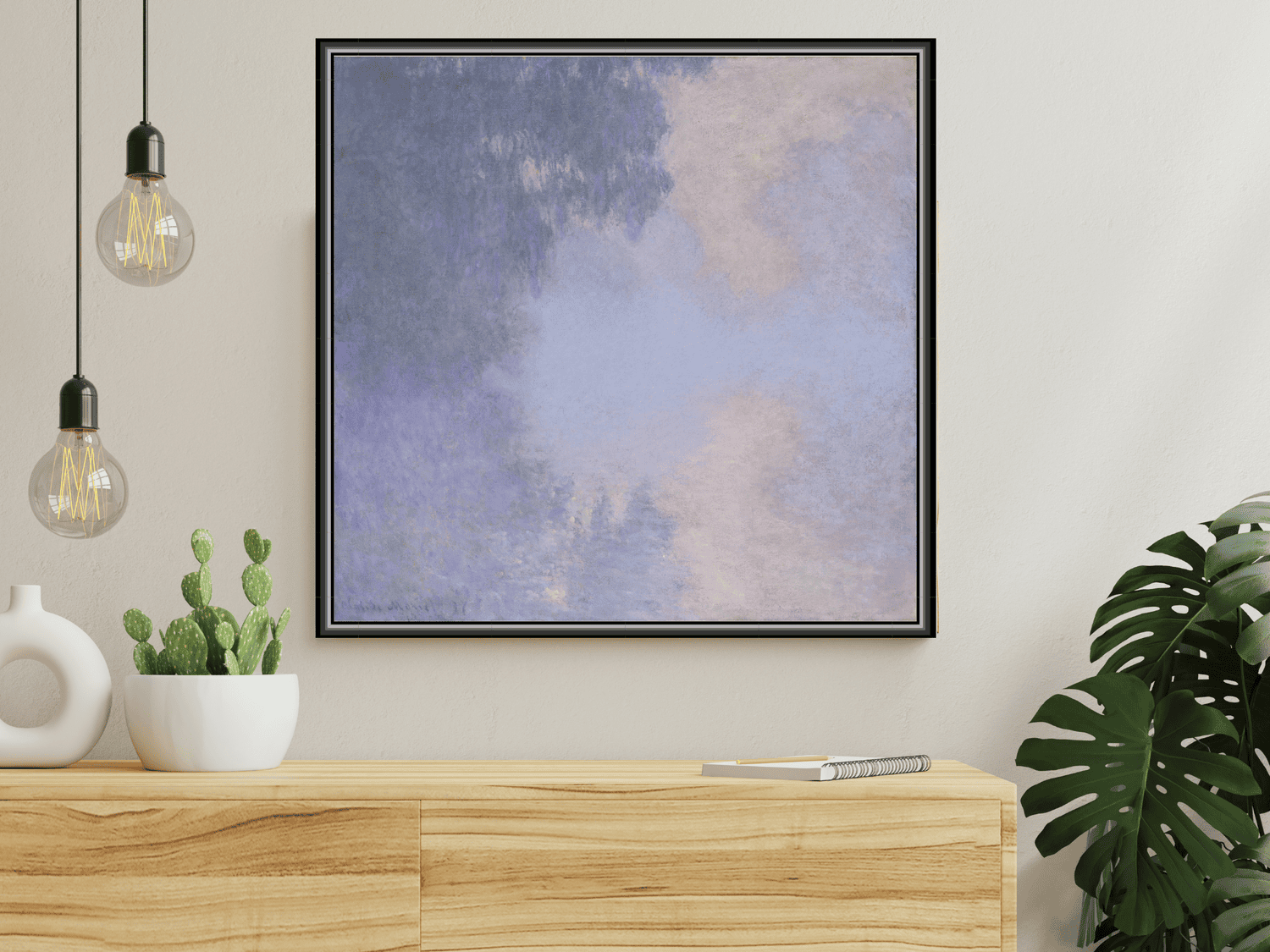Seitenarm der Seine bei Giverny (Nebel) | Claude Monet