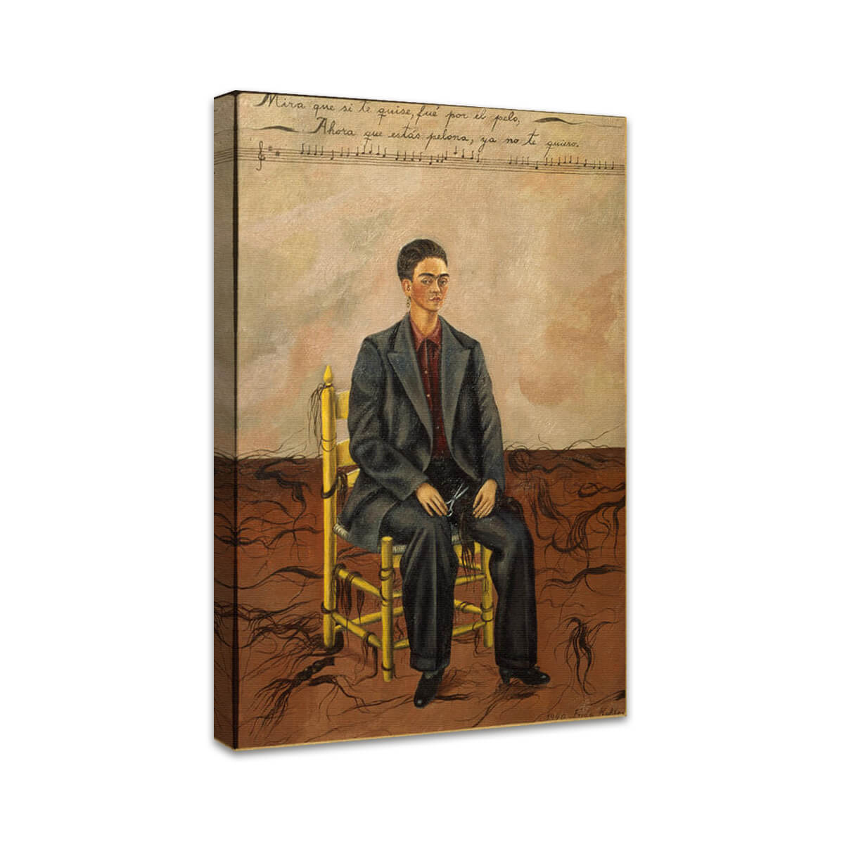 Selbstbildnis mit abgeschnittenem Haar | Frida Kahlo
