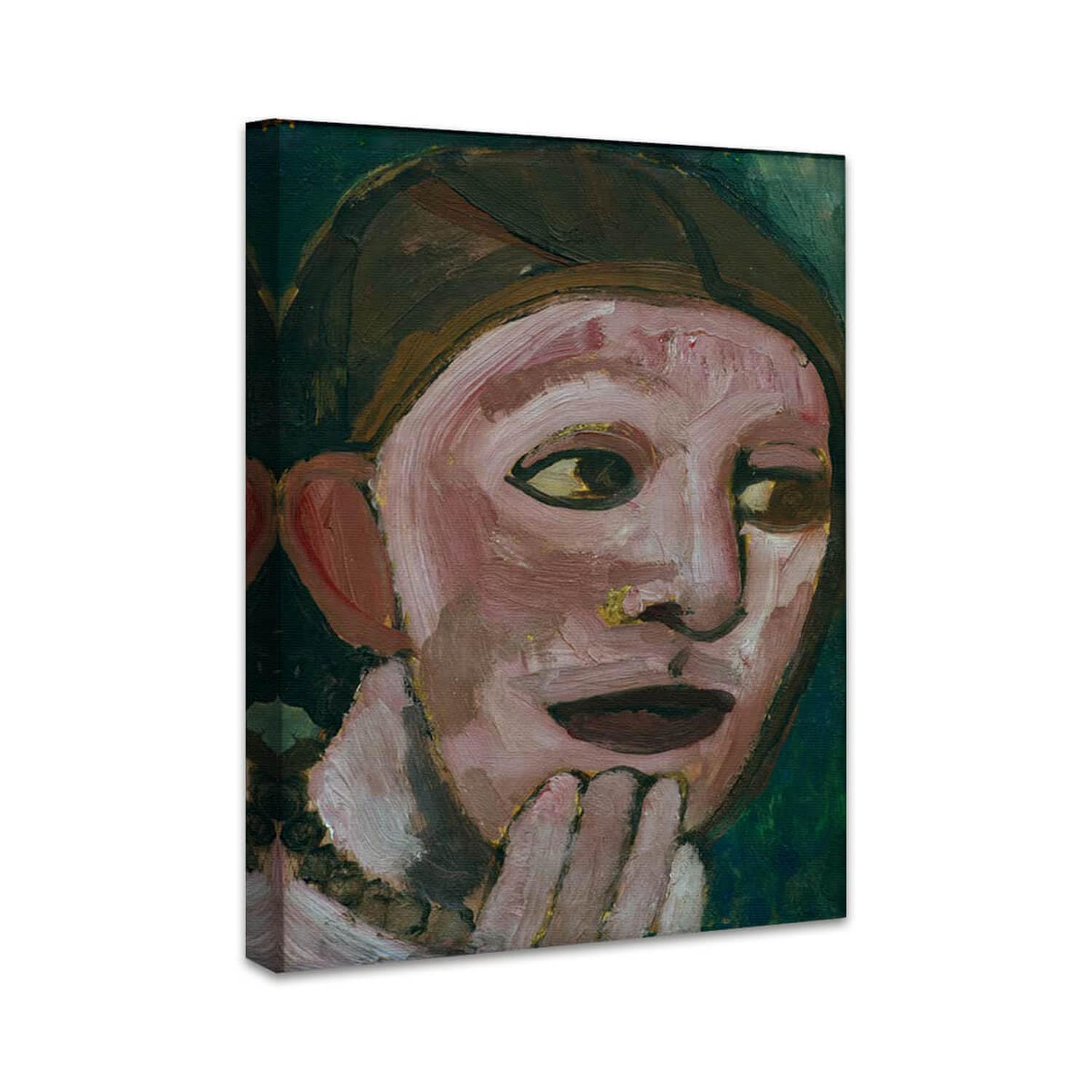 Selbstbildnis nach halbrechts, die Hand am Kinn | Paula Modersohn-Becker