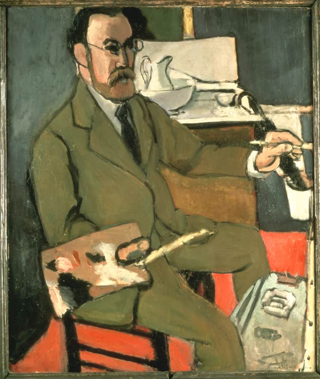 Kunstdruck des Gemäldes „Selbstbildnis 1918“ von Henri Matisse, erhältlich als Poster oder Leinwand, optional gerahmt, in Deutschland von Hand gefertigt.