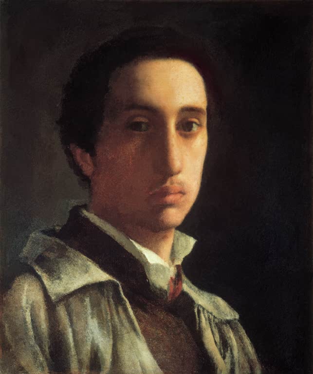 Kunstdruck des Gemäldes „Selbstbildnis“ von Edgar Degas, detailgetreu als Kunstdruck umgesetzt und in Deutschland von Hand gefertigt.