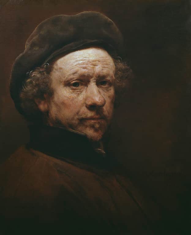 Kunstdruck Selbstbildnis von Rembrandt van Rijn