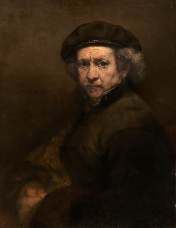Kunstdruck „Selbstbildnis“ von Rembrandt van Rijn