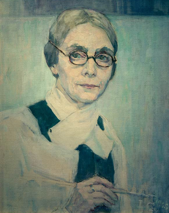 Selbstbildnis VI von Ida Gerhardi als hochwertiger Kunstdruck eines ausdrucksstarken Selbstporträts