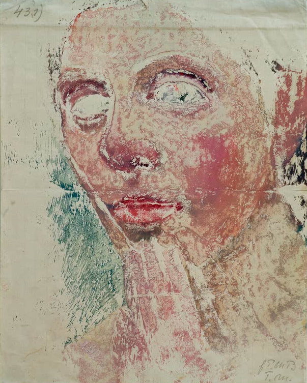 Kunstdruck von Selbstbildnis, die rechte Hand am Kinn von Paula Modersohn-Becker – ausdrucksstarkes Selbstporträt als hochwertiger Kunstdruck.
