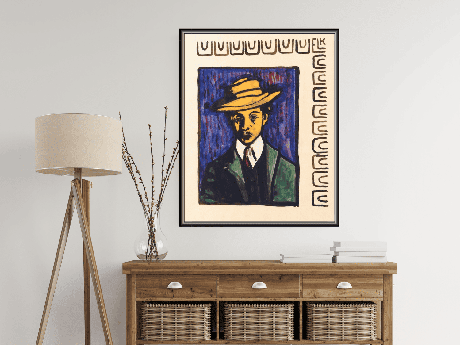 Selbstbildnis mit Hut | Ernst Ludwig Kirchner