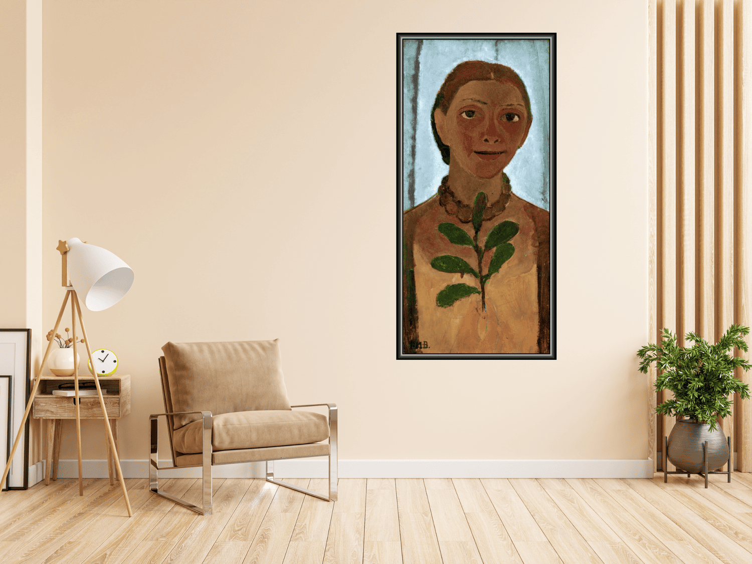 Selbstbildnis mit Kamelienzweig | Paula Modersohn-Becker