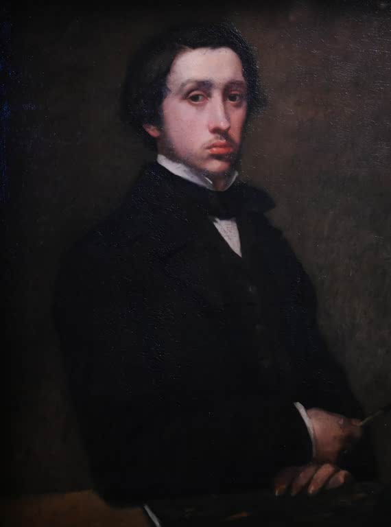 Kunstdruck von „Selbstporträt“ von Edgar Degas, handgefertigt in Deutschland als Leinwand oder Poster erhältlich