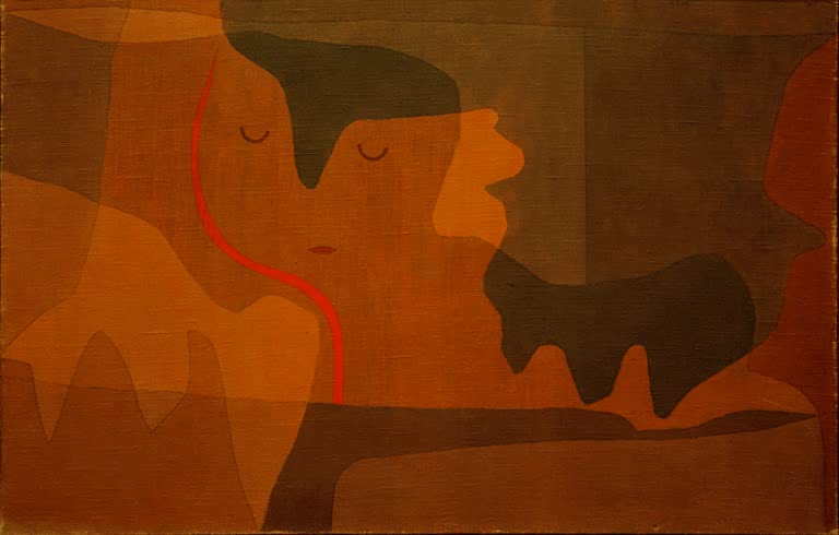 Kunstdruck „Siesta der Sphinx“ von Paul Klee, handgefertigt in Deutschland