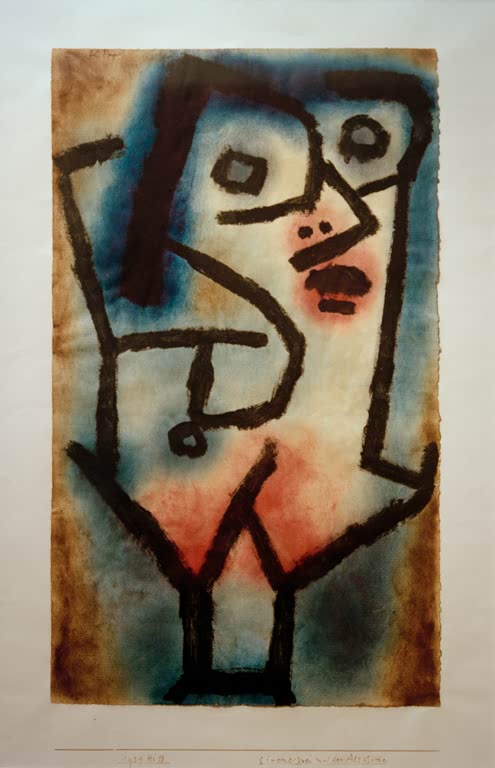 Kunstdruck „Sirene zwei mit der Altstimme“ von Paul Klee, handgefertigt in Deutschland