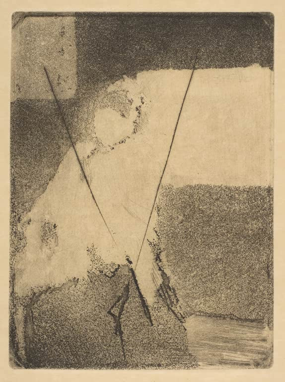 Kunstdruck von „Sitzende Frau mit Haube und Schal“ von Edgar Degas, handgefertigt in Deutschland als Leinwand oder Poster erhältlich