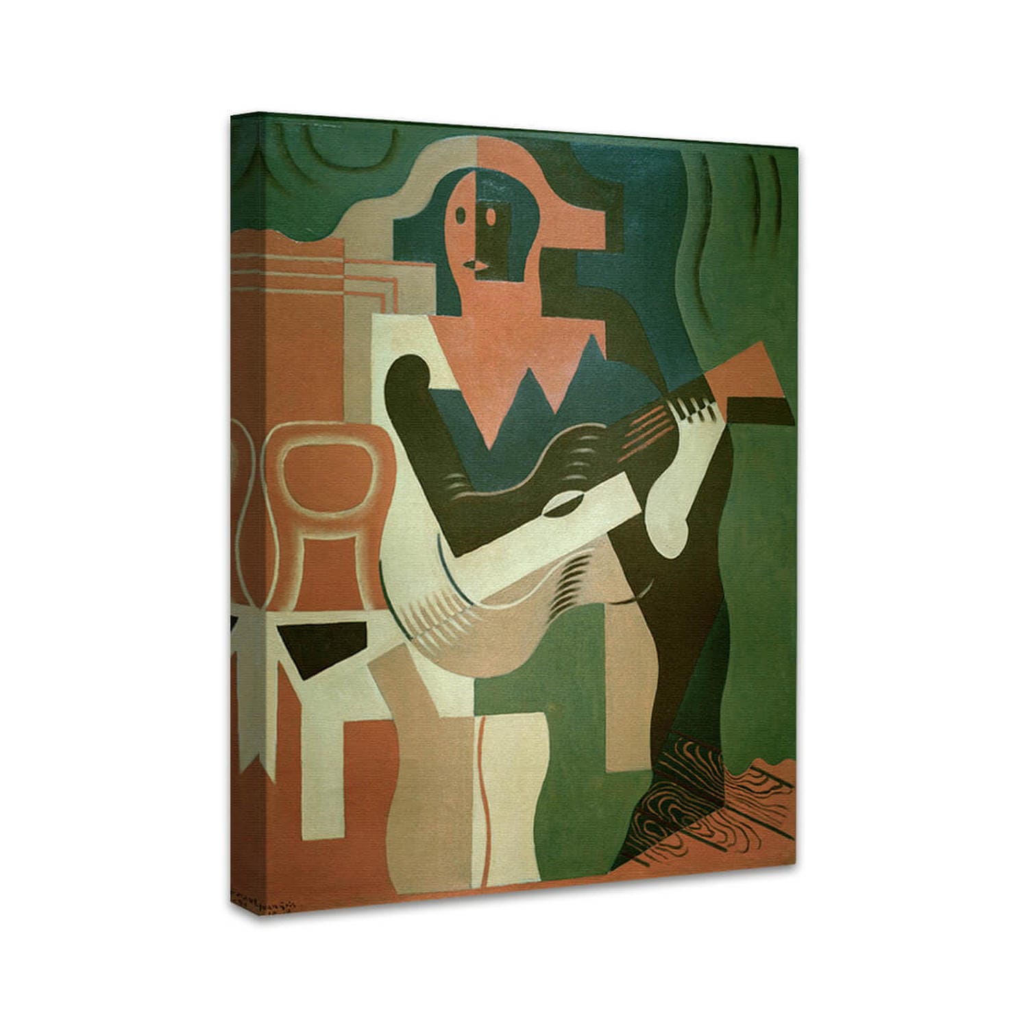 Sitzender Harlekin mit Gitarre | Juan Gris