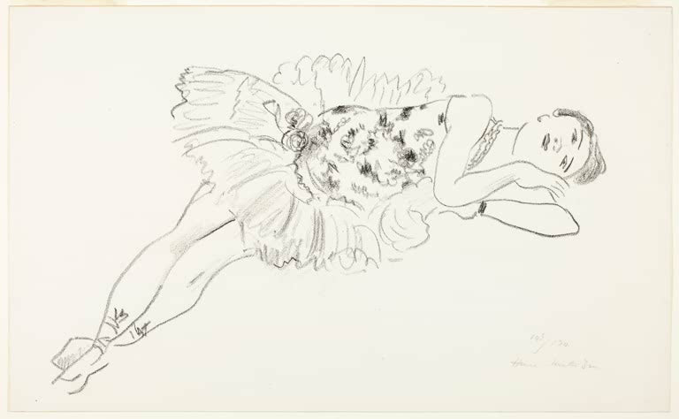 Kunstdruck „Sitzender Tänzer“ von Henri Matisse, handgefertigt in Deutschland