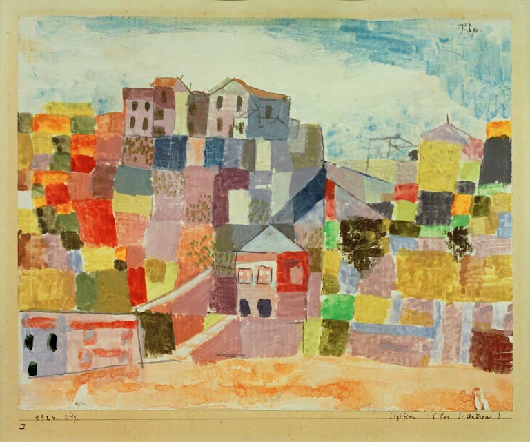 Kunstdruck „Sizilien bei S. Andrea“ von Paul Klee, handgefertigt in Deutschland