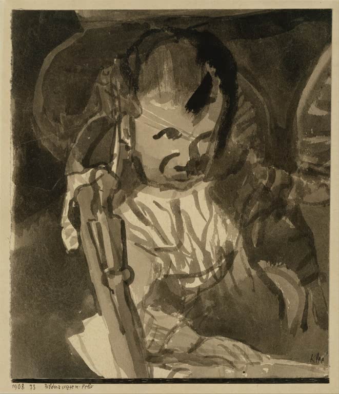 Kunstdruck „Skizze von Felix Klee“ von Paul Klee, handgefertigt in Deutschland