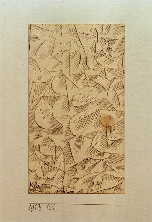 Kunstdruck „Skizze zum 137. Psalm“ von Paul Klee, handgefertigt in Deutschland