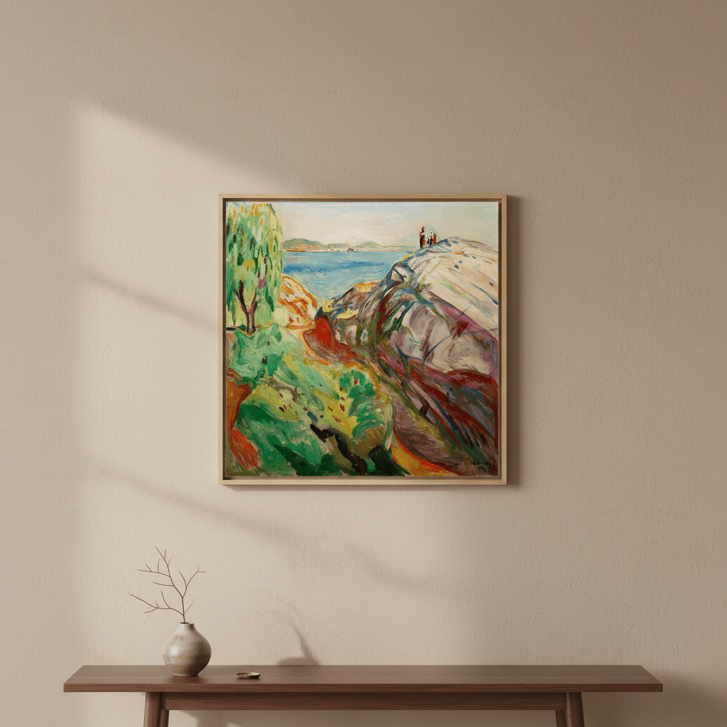 Sommer mit Küste | Edvard Munch