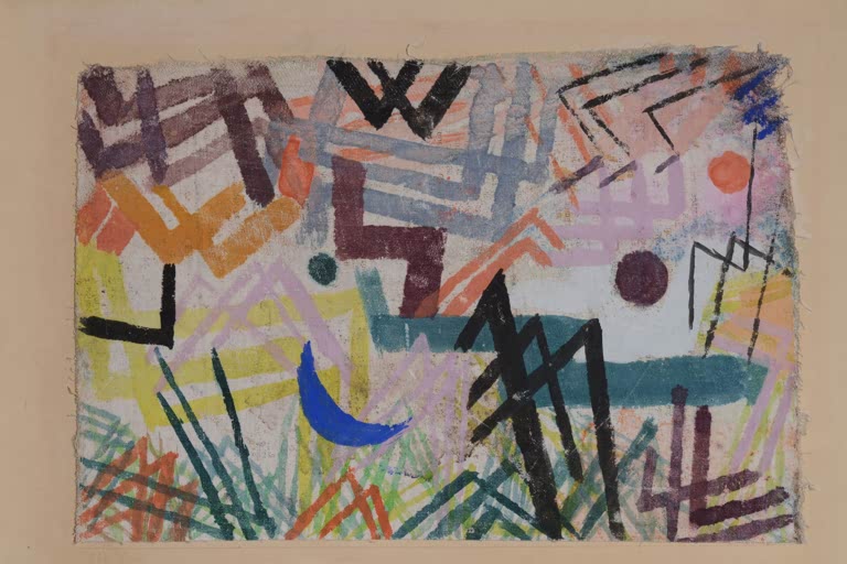 Kunstdruck „Spiel der Kräfte bei Lech“ von Paul Klee