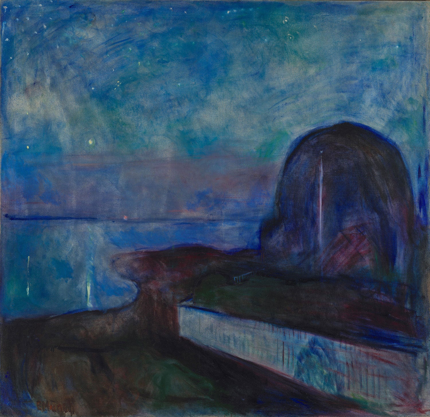 Kunstdruck: Sternennacht | Edvard Munch