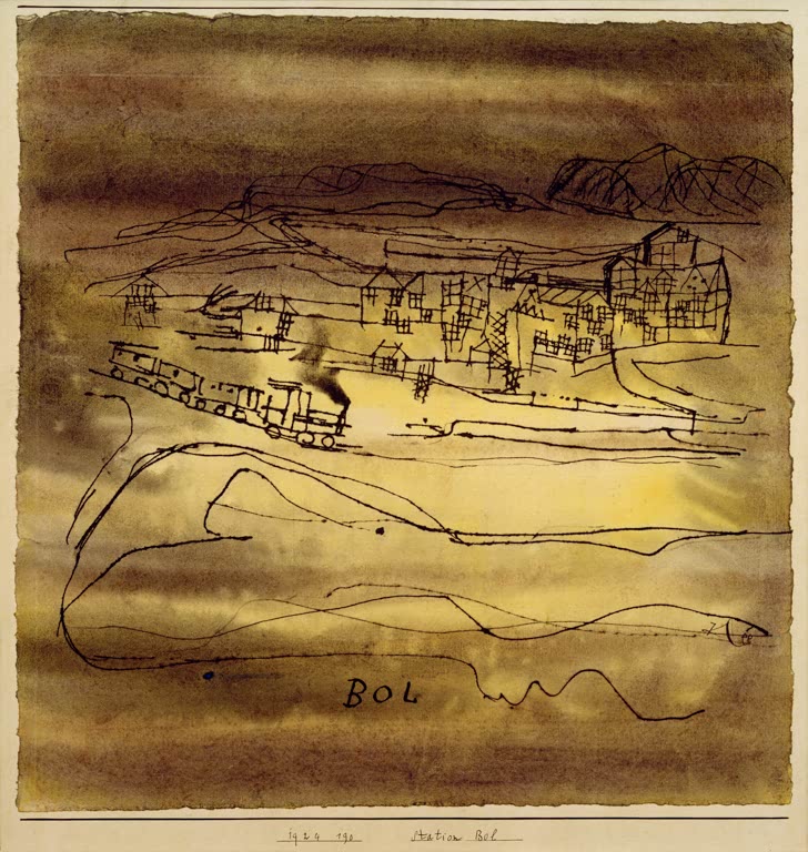 Kunstdruck „Station Bol“ von Paul Klee, handgefertigt in Deutschland