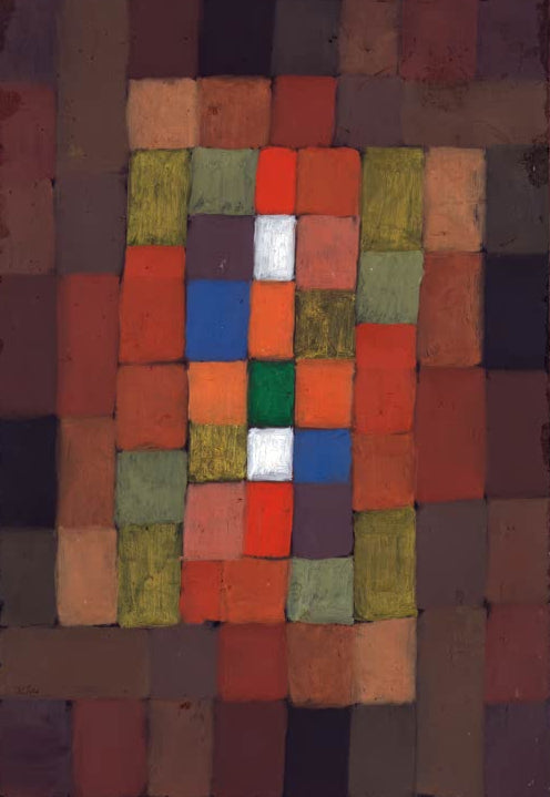 Kunstdruck „Statisch-dynamische Abstufung“ von Paul Klee