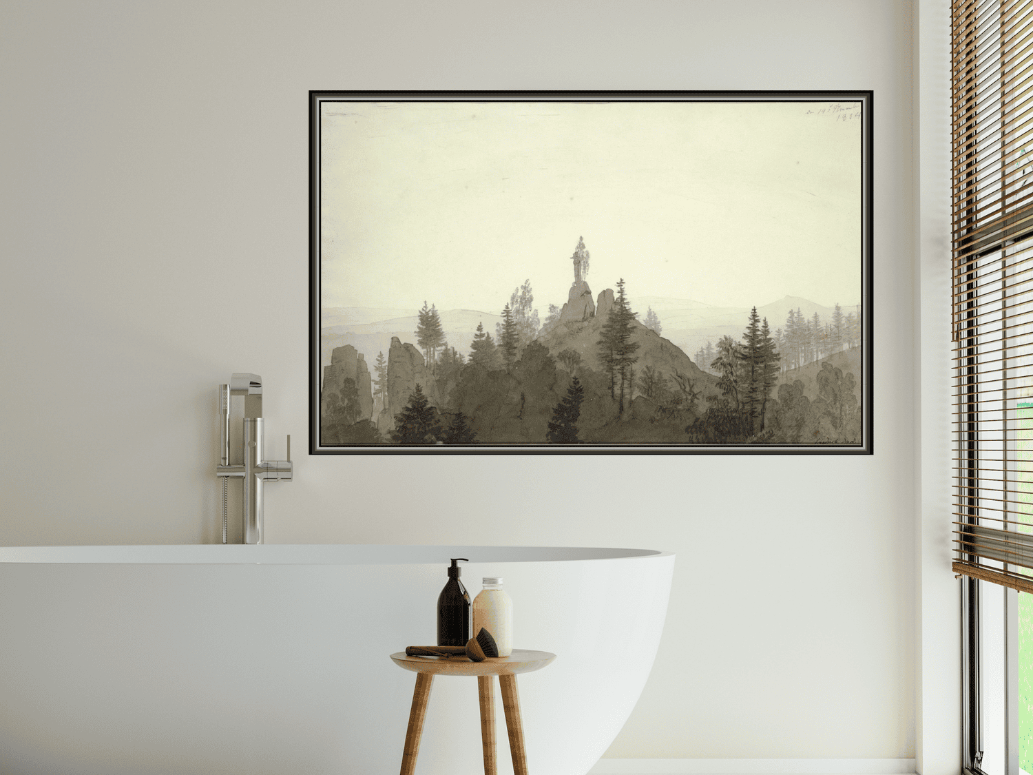 Statue der Madonna in den Bergen | Caspar David Friedrich