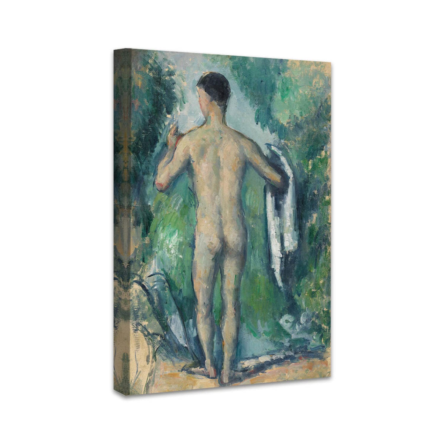Stehender Badender, von hinten gesehen | Paul Cézanne