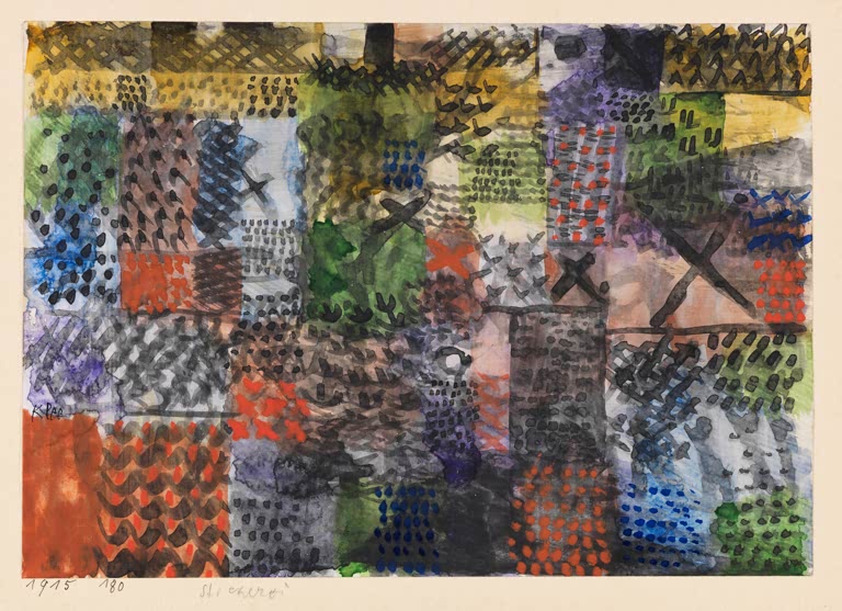 Kunstdruck „Stickerei“ von Paul Klee, handgefertigt in Deutschland