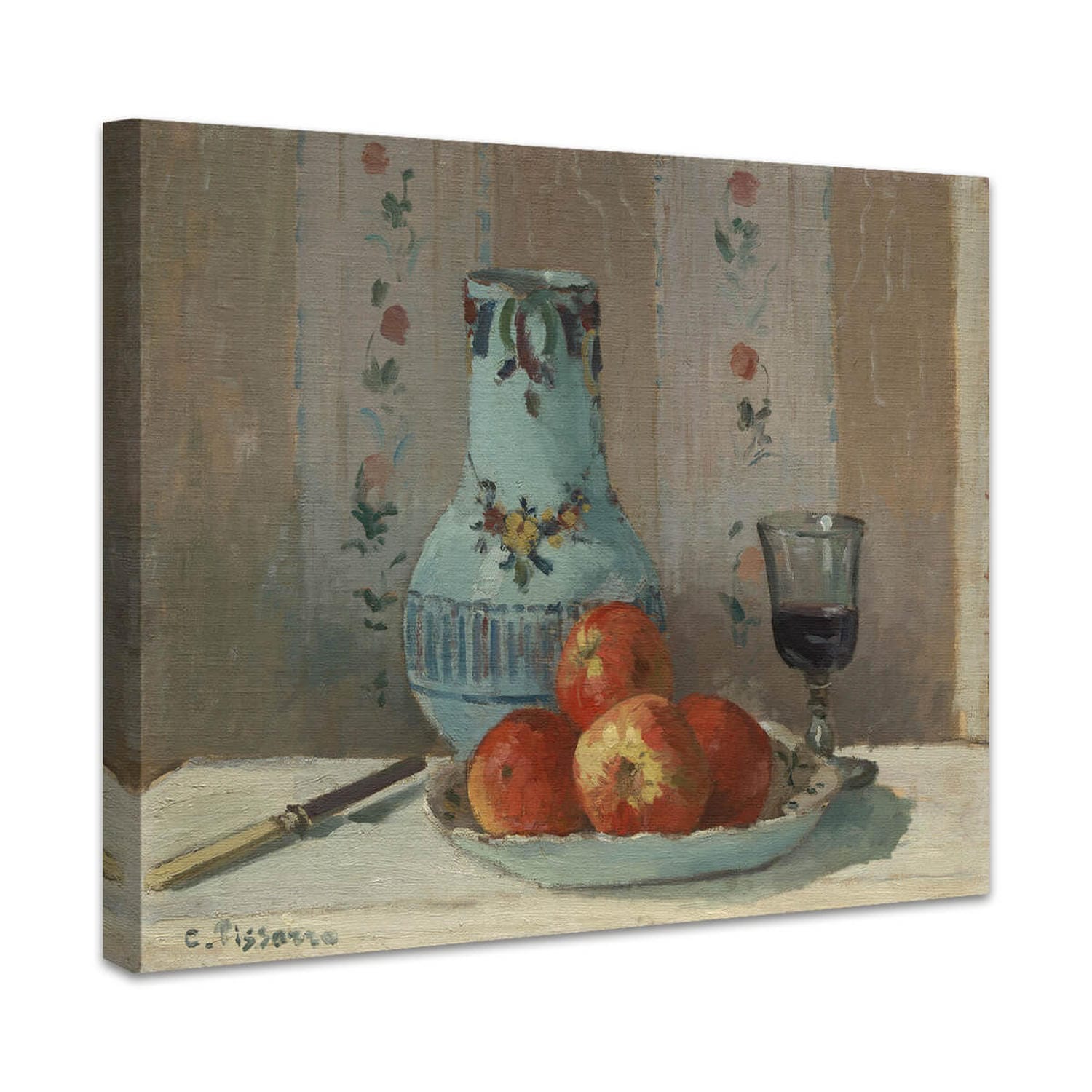 Stillleben mit Äpfeln und Krug | Camille Pissarro