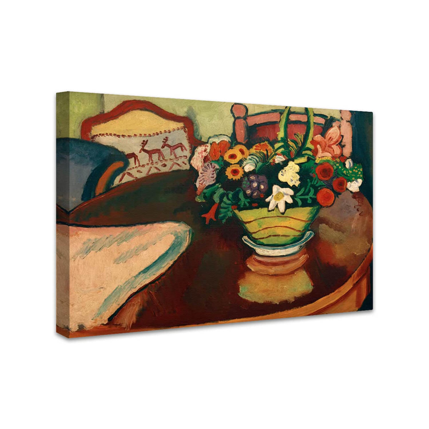 Stillleben mit Hirschkissen | August Macke